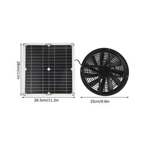 New 100W Solar Powered Fan 3000 Rpm 10In Solar Powered Exhaust Fan With - Picture 1 of 12