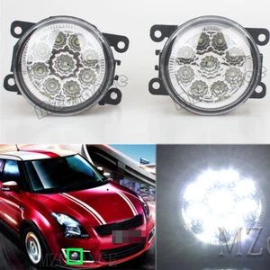 Pair 9 LED Front Bumper Fog Driving Light Lamp For SUZUKI Grand Vitara Jimny SX4 - Picture 1 of 8