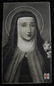 ALTE ANTIKE RELIQUIE RELIQUIENSCHREIN BETEN HEILIGE KARTE BILD Hl. Teresia Margarita(1) - Bild 1 von 5