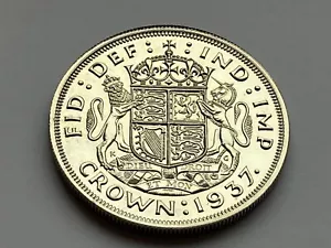 1937 Silber PP Crown George VI 500) 28,28g ⌀38,61mm KM# 857, Sp# 4078/9 - Bild 1 von 5