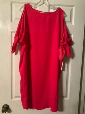 Vestido Gibson Latimer Hombro Frío Poliéster Rosa Forrado Talla L (D50) Nuevo con Etiquetas 🌸 Foto 1 de 4