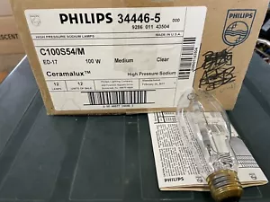 PHILLIPS 34446-5 C100S54/M - 100W Ceramalux - High Pressure Sodium Lamp 11 count - Picture 1 of 4