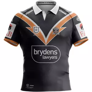 WESTS TIGERS 2024 NRL TEAM RETRO 25 YEARS STEEDEN MENS ADULT HOME JERSEY - Picture 1 of 2