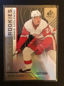 2018-19 SP Game Used Rainbow #141 Dennis Cholowski - Detroit Red Wings /298 - Bild 1 von 2