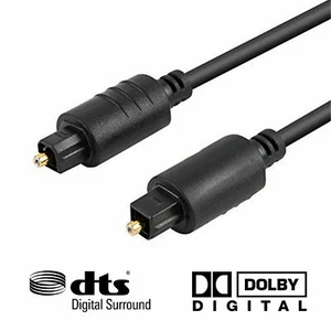 10FT Premium Digital Audio Optical Optic Fiber Cable Toslink SPDIF Cord 10 ft HD - Picture 1 of 5