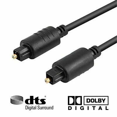10FT Premium Digital Audio Optical Optic Fiber Cable Toslink SPDIF Cord 10 ft HD - Image 1 of 4