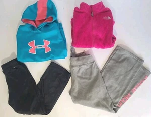 Girls Nike Under Armour North Face Clothing Lot Of 4 Medium - Picture 1 of 13