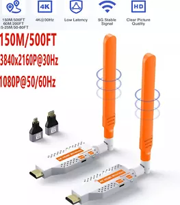 4K Wireless HDMI Transmitter & Receiver, 150M 5.8G Wireless HDMI Extender for PC - Picture 1 of 9