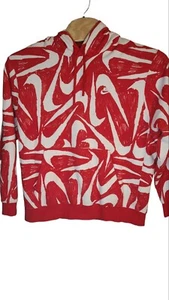 Nike Sweatshirt Hoodie Jacke Gr. XL roter Hintergrund weiß Swooshs - Bild 1 von 5