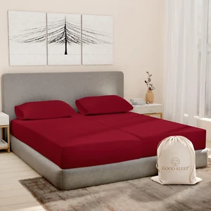 Split King Sheets Sets for Adjustable Bed Cotton, 1000 TC Egyptian Cotton Sheets - Picture 1 of 7