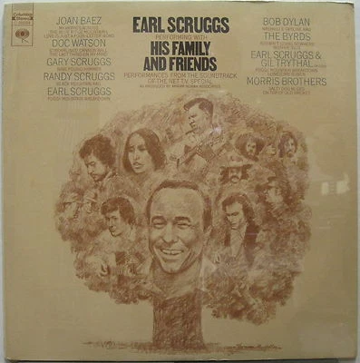 EARL SCRUGGS Family & Friends 1972 US SEALED LP Byrds BOB DYLAN Doc Watson BAEZ - Image 1 of 2