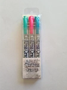 TIM HOLTZ DISTRESS CRAYONS HOLIDAY SET #4 PACK OF 3 BNIP *LOOK* - Picture 1 of 2