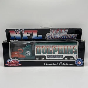 Miami Dolphins White Rose Collectibles 1999 NFL Tractor Trailer Toy Vehicle 1:80 - Picture 1 of 3