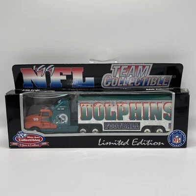 Miami Dolphins White Rose Collectibles 1999 NFL Tractor Trailer Toy Vehicle 1:80 - Image 1 of 3