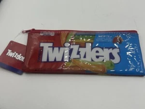 Bolsa de maquillaje estuche rectangular con cremallera de vinilo de plástico Twizzlers de 7,5 pulgadas JennZ - Imagen 1 de 4