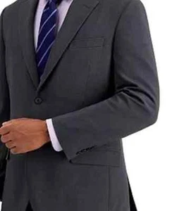 Nautica Men's Modern-Fit Stretch Bi-Stretch Suit Separate Pant & Jacket Charcoal - Picture 1 of 48