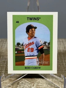 2021 Topps Heritage High Number Rod Carew 1972 Mini Venezuela Stamp SSP - Bild 1 von 3