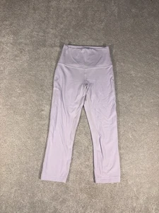 LULULEMON Align High-Rise Crop 21" LEGGINGS RUGIADA LAVANDA TAGLIA 4 W6BGHS NULU - Foto 1 di 9