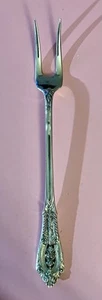 Sterling Silver Pickle Fork In Rose Point By Wallace. 17.3 Grams, 5-5/8" - Picture 1 of 11