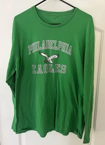 Philadelphia Eagles Fanatics Pro Line Long Sleeve Shirt Size X-Large XL Vintage - Picture 1 of 4