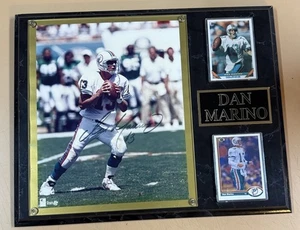 handsignierte Plakette Dan Marino Autogramm Football Hall of Fame Karte Topps Signed - Bild 1 von 9