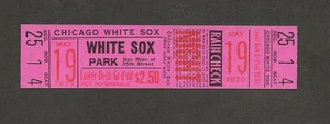 Chicago White Sox vs California Angels full ticket May 19, 1970 - Picture 1 of 2