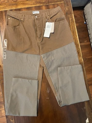 Nuevo con etiquetas Pantalones Columbia Para Hombres Marrón Lona Upland Cepillo a Prueba de Brezo Pato Caza 38x34 Foto 1 de 4