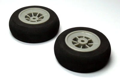RC Model Airplane 58mm 2.28 in. R/C Hobby Wheels Tires (2pcs) WH776 - Image 1 of 1