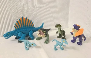 Lotto 6 Figurine Imaginext Jurassic World Park Baby Dinosaurs Toys Fisher Price - Foto 1 di 23