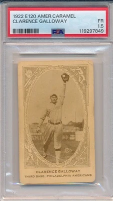 Amer 1922 E120. CARAMELO - CLARENCE GALLOWAY - PSA 1,5 FR (SVSC) ¡RECIÉN GRADUADO! Foto 1 de 2