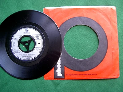 STATUS QUO - WHAT YOU'RE PROPOSING .  7" SINGLE  (UNPLAYED ORIGINAL U.K. SINGLE) - Image 1 of 2