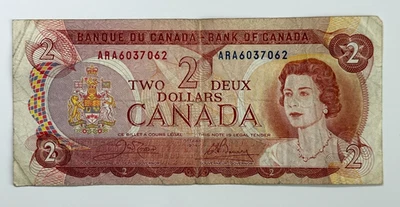 Canada 1974 $2 Two Dollar Banknote ARA6037062 - Image 1 of 2