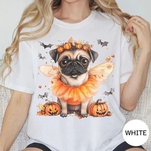 Pug Halloween Amante del Perro Mascota Camiseta Gildan Camisa Sudadera - Imagen 1 de 4