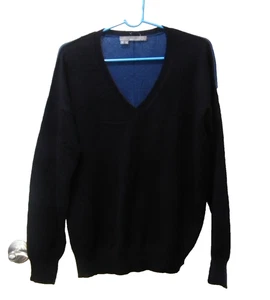 360 Cashmere Niomi Pullover schwarz blau Colorblock Nähte 100% Kaschmir Gr. M - Bild 1 von 4