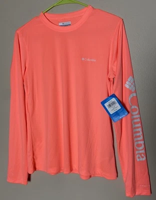 NWT $45 Columbia Omni Shadee Lightweight Long Sleeve Poly Top (19"x24") - Image 1 of 4