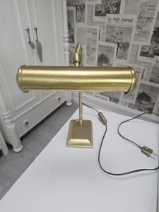 Klavier- / Banker- Schreibtischlampe - Antik Italien Messing - Bild 1 von 11