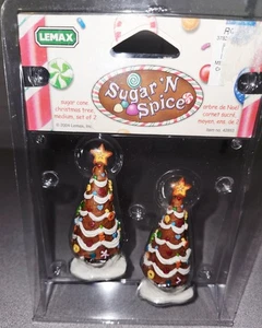 Lemax Christmas Sugar 'N Spice Sugar Cone Christmas Tree Medium New - Picture 1 of 1