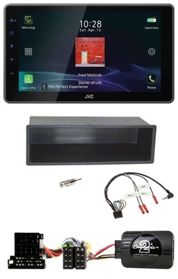 JVC DAB Lenkrad Bluetooth USB Autoradio für VW Passat Golf IV Polo schwarz - Bild 1 von 4