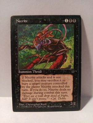 Necrite Fallen Empires Magic The Gathering  (Christopher Rush) - Image 1 of 2