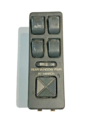 1991 1992 1993 1994 1995 Saturn SL1 SL2 SL Window Mirror Adjuster Switch Black - Image 1 of 4