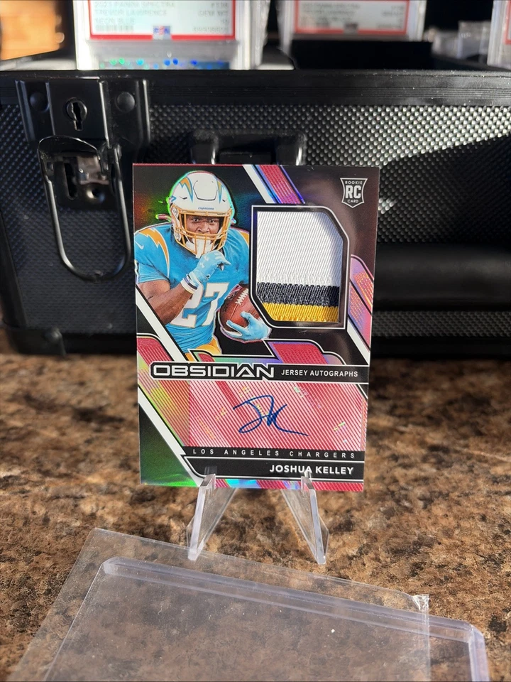 2020 Panini Obsidian - Rookie Jersey Autos Joshua Kelley #234  /10 Rookie - Image 1 of 2