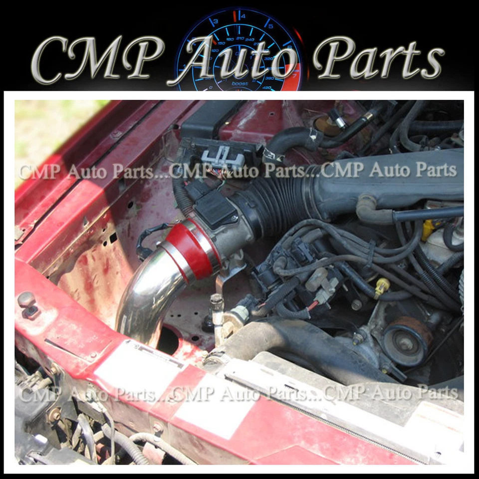 RED 1993-1997 FORD THUNDERBIRD 3.8 3.8L V6 4.6 4.6L V8 COLD AIR INTAKE KIT - Image 1 of 1