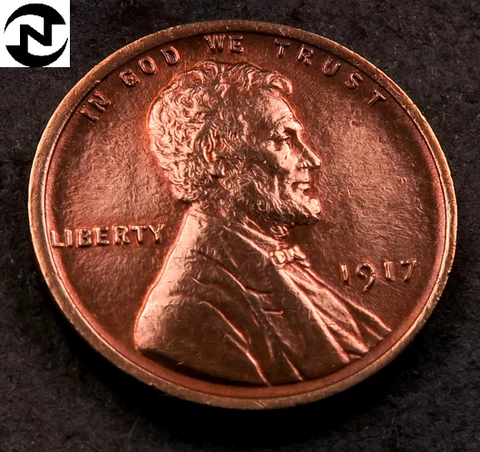 1917 Lincoln Wheat Penny Cent ~ Gem BU (red) ~ Better Date! ~ 1 Coin Cover