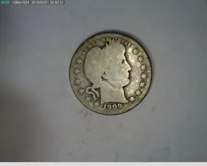1909 Barber Quarter ( 52-148 7m1 ) - Picture 1 of 2