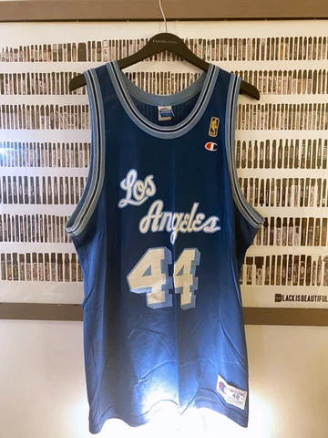 Champion - Los Angeles Lakers Jerry West Vintage Jersey (1996) RETRO GOLD NBA@50 Cover