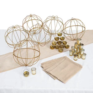 Tan & Gold Accent Centerpiece Kit Assortment May Vary - Picture 1 of 2