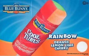 Lot of 2 Jolly Rancher Rainbow Cool Tube push up Ice Cream Truck Sticker 8"x 5" - Picture 1 of 1