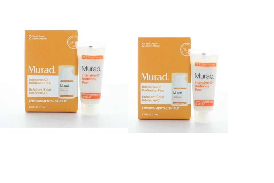 2 x Murad Environmental Shield Intensivo C Radiance Peeling 0,33 oz/10 ml VIAJE   Foto 1 de 1