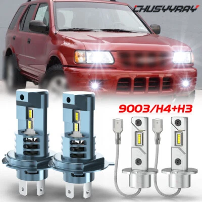 Combo de faros LED + faros antiniebla 4x para Isuzu Rodeo Sport 2001 2002-2003 Foto 1 de 4