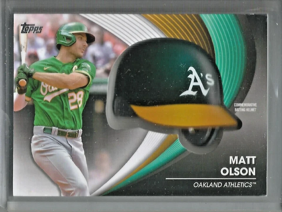 Matt Olson 2022 Topps Series Two Commemorative Batting Helmet - Image 1 of 1
